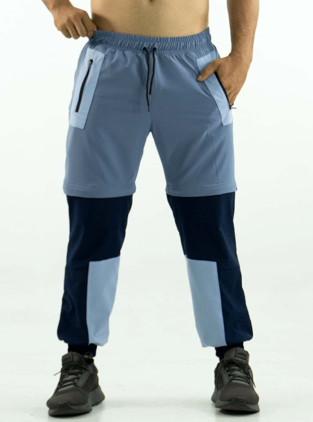 BLUE CASUAL 2-IN-1 JOGGER