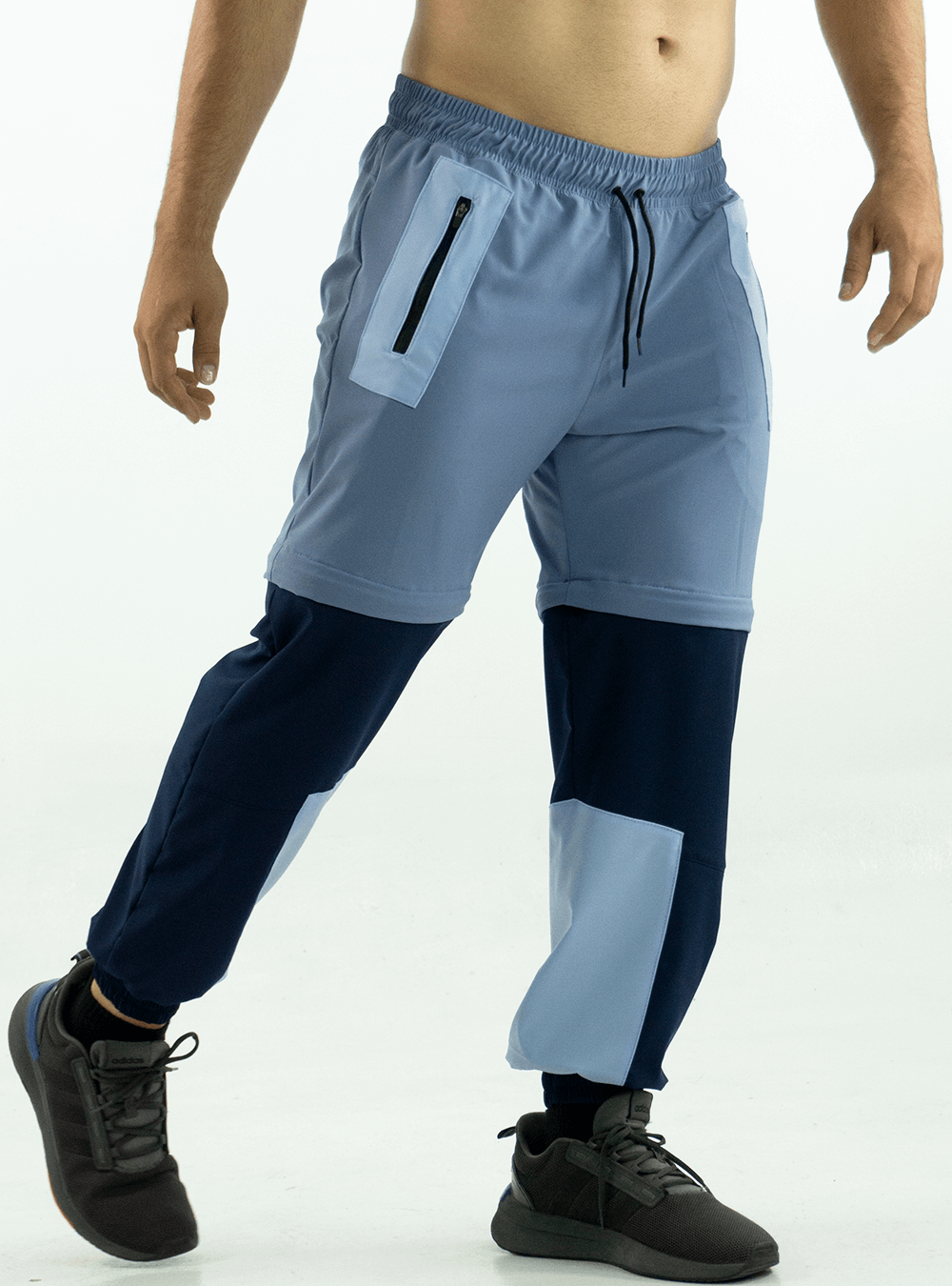 BLUE CASUAL 2-IN-1 JOGGER