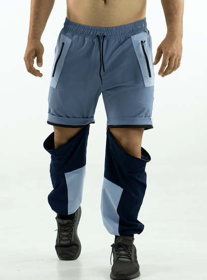 BLUE CASUAL 2-IN-1 JOGGER