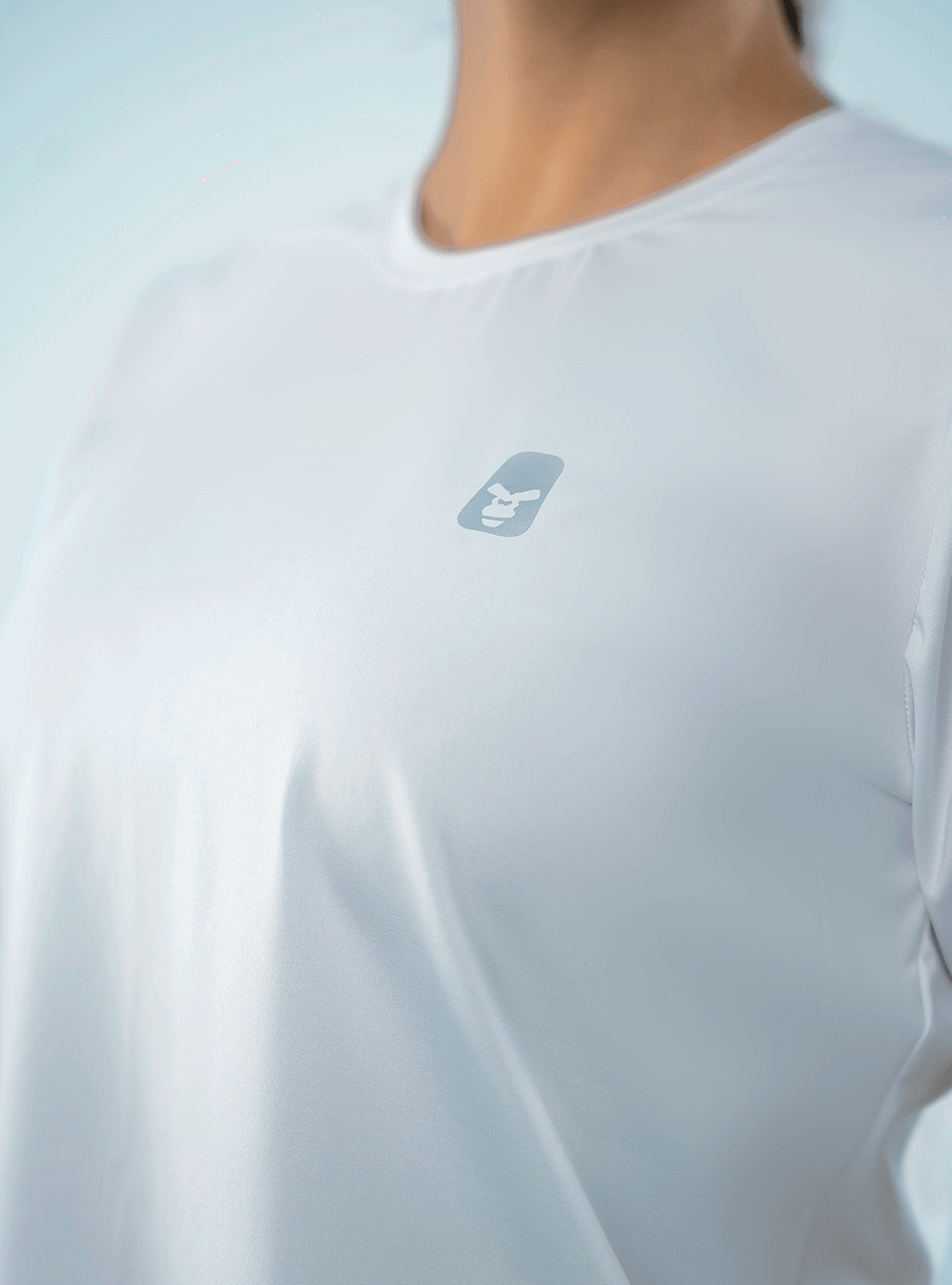 CAMISETA TELA FRÍA BÁSICA UV BLANCA