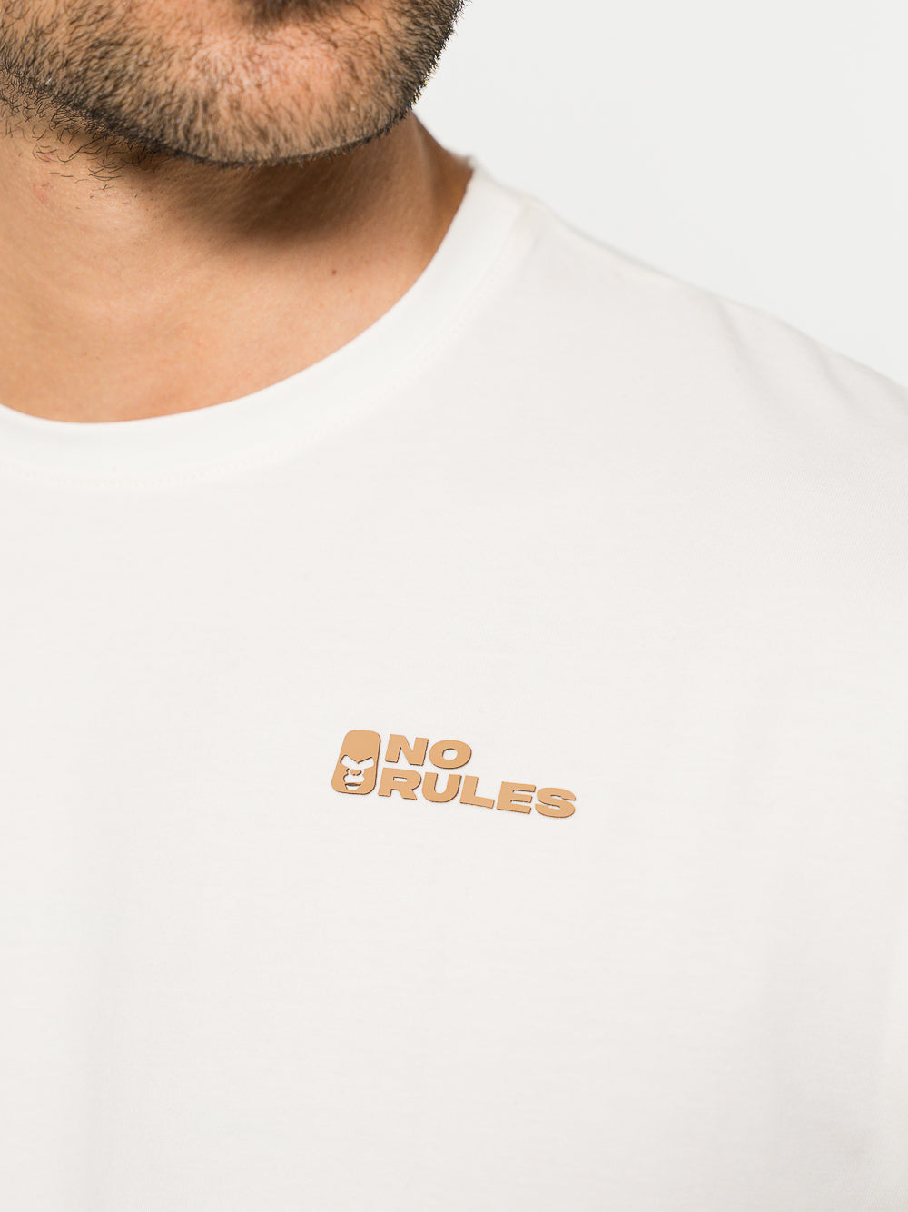 DISRUPTIVE COOL TOUCH COTTON T-SHIRT LIGHT BROWN