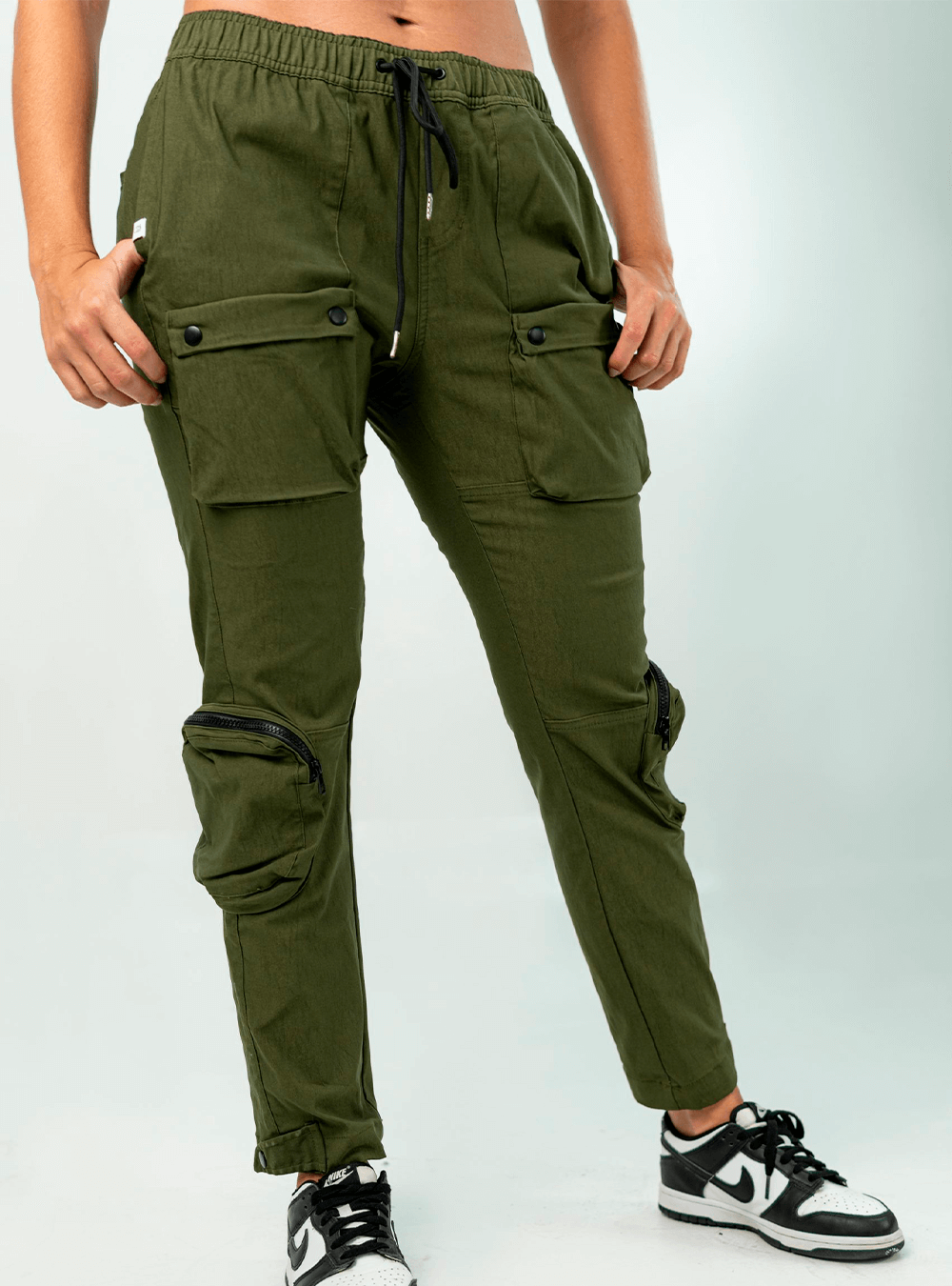 PANTALÓN CARGO UTILITY VERDE MILITAR