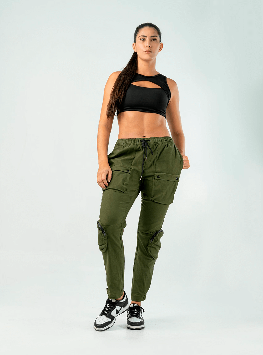 PANTALÓN CARGO UTILITY VERDE MILITAR