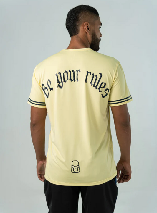 CAMISETA DRY-FIT 'BE YOUR RULES' AMARILLO