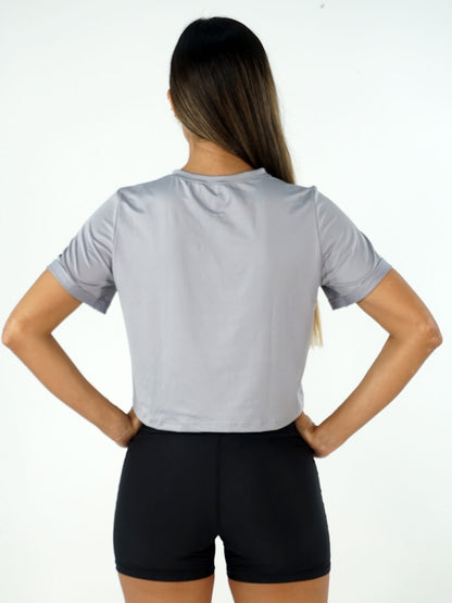 TOP CORTO DRY-FIT W GRIS