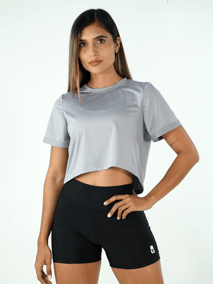 TOP CORTO DRY-FIT W GRIS