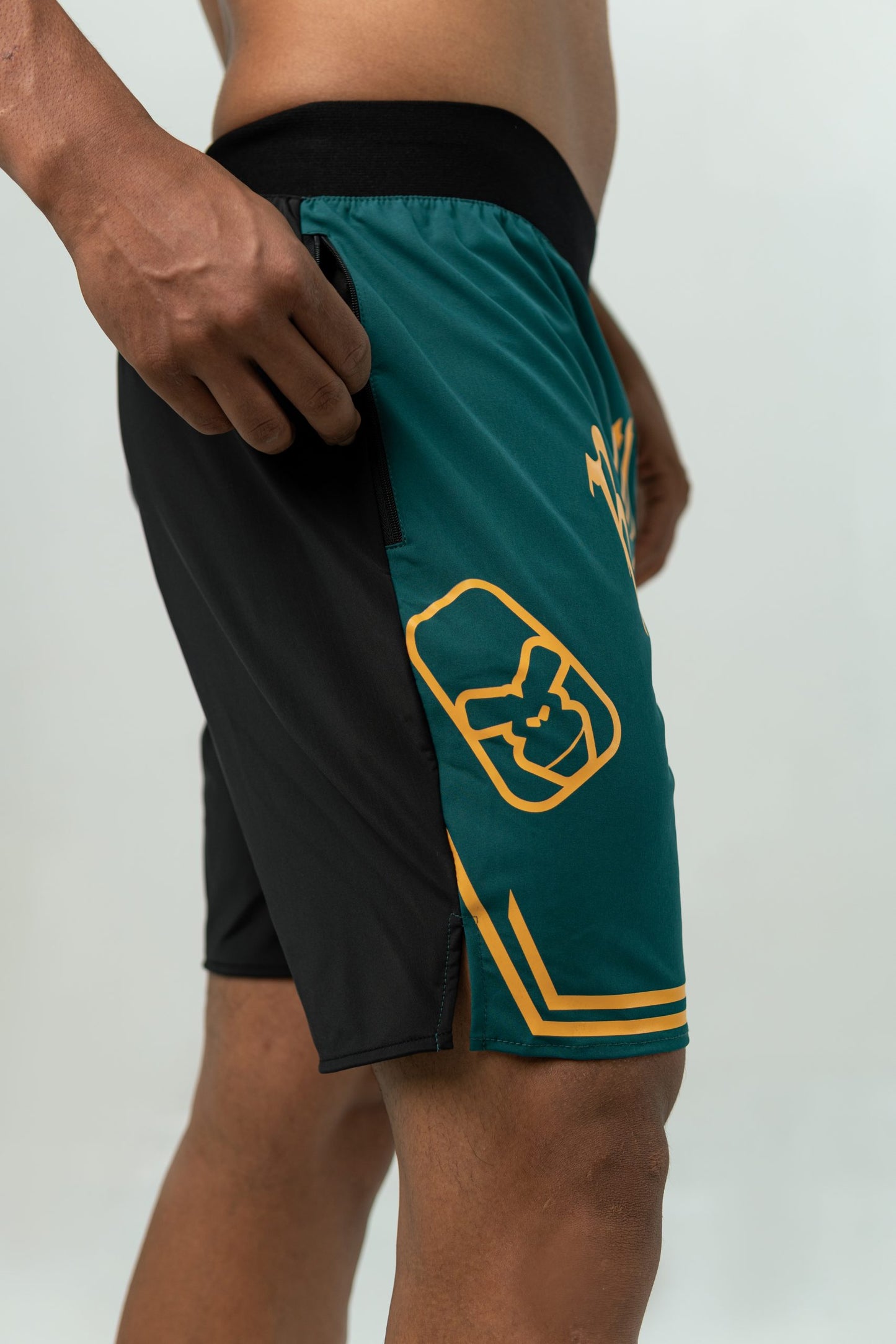 'BE YOUR RULES' UNISEX TEAL SHORTS