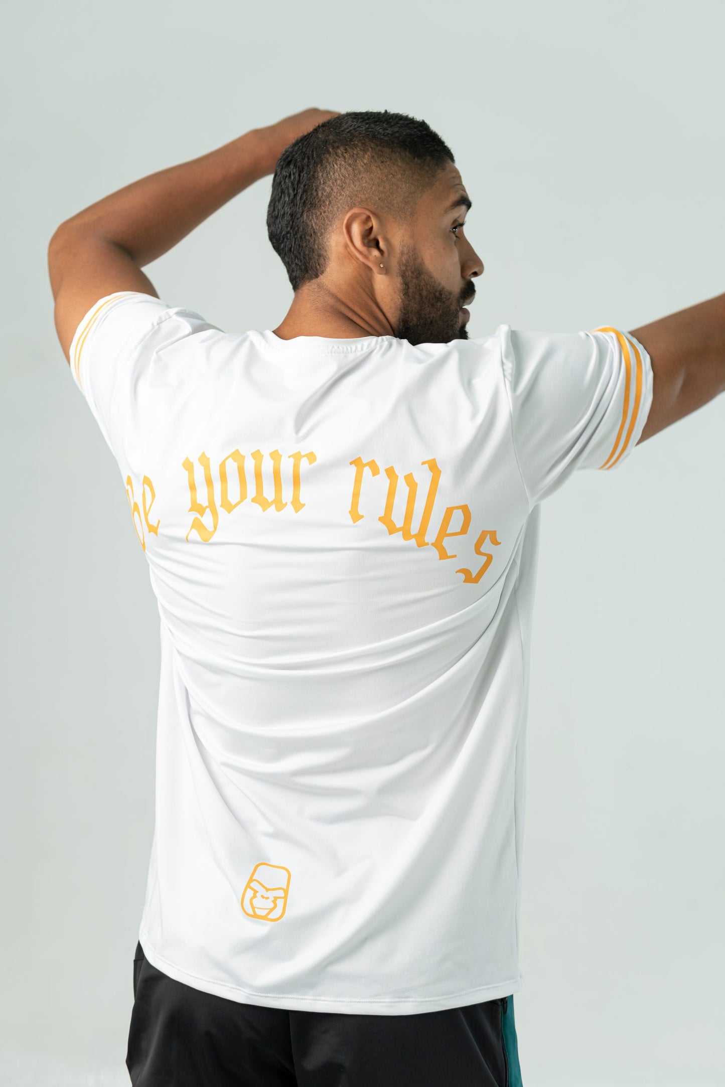 CAMISETA DRY-FIT 'BE YOUR RULES' BLANCO