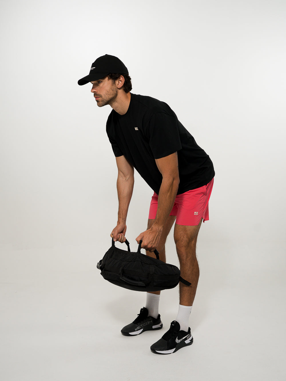 Camiseta Loose Fit Algodón Negro