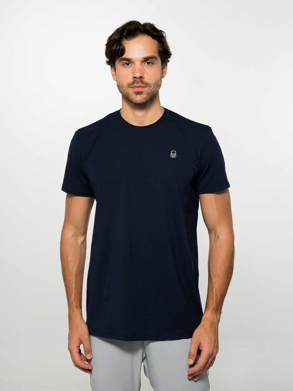 Mint Green Embroidered Logo Cotton T-Shirt
