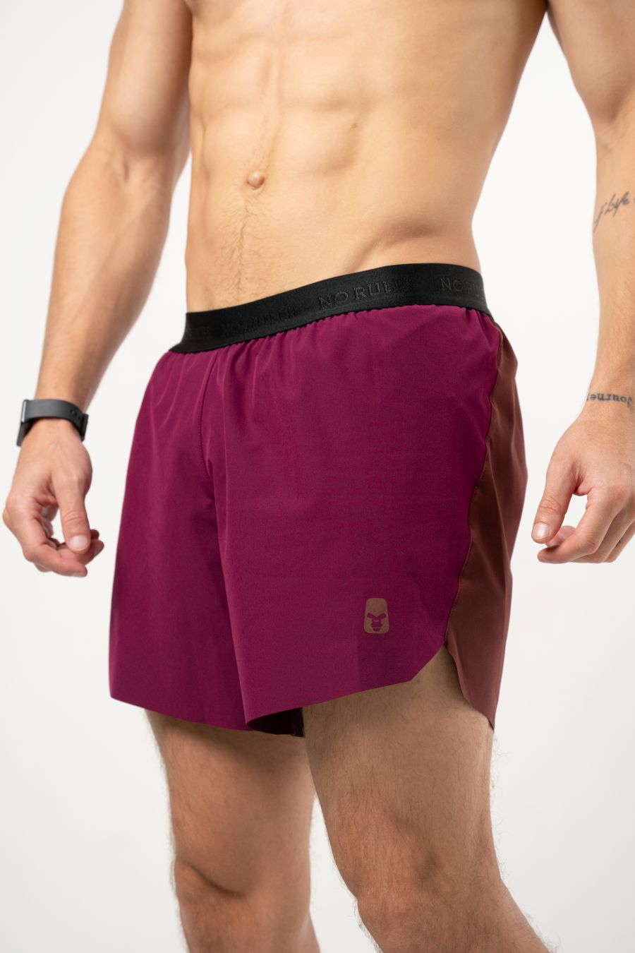 Pro Retro Aubergine Running Shorts