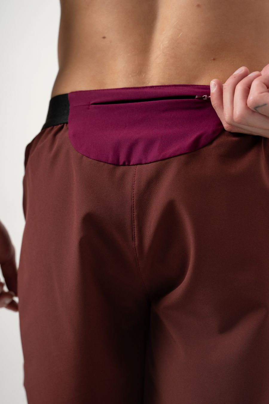 Pro Retro Aubergine Running Shorts
