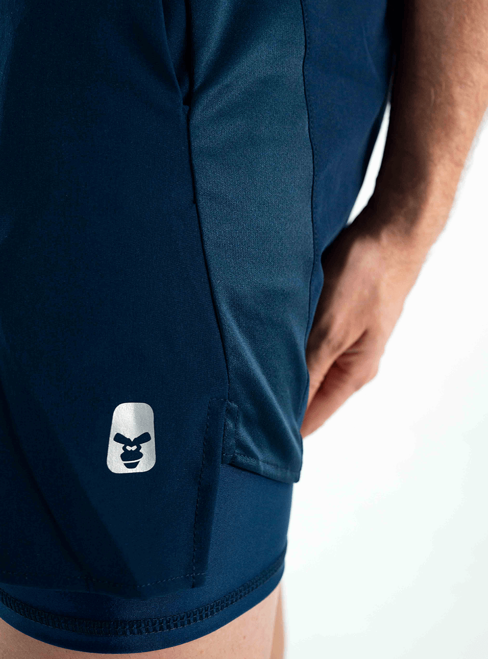 Pantaloneta Running Azul Oscuro