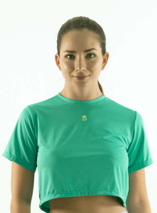 DRY-FIT W GREEN CROP TOP
