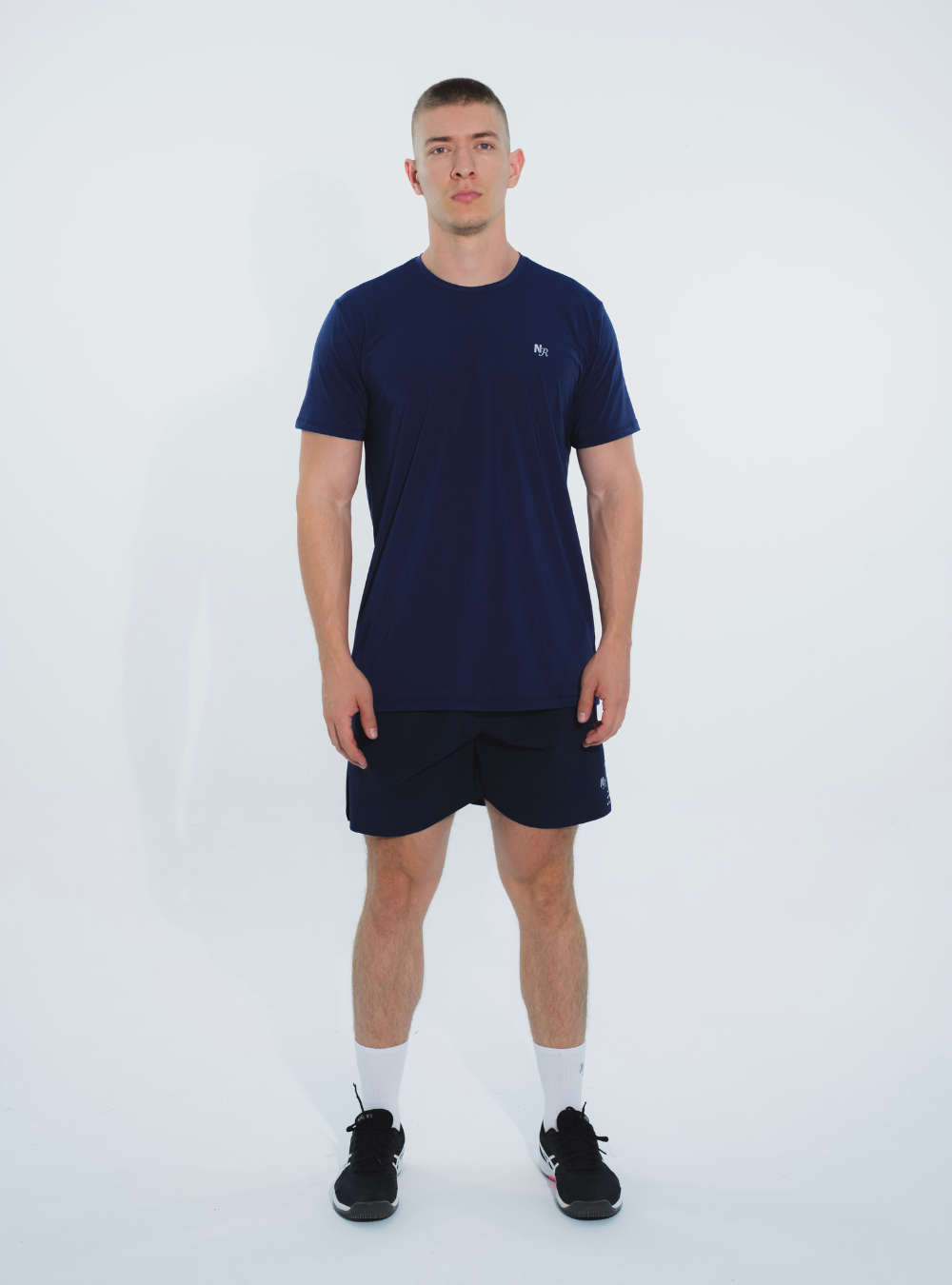 Camiseta Tela Fria TechFit Azul Oscuro